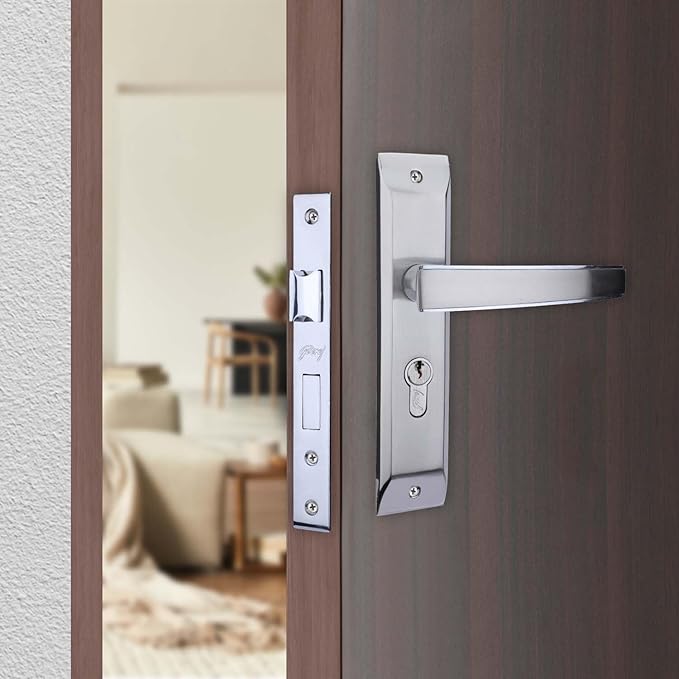 Godrej NEH 06 Baby Latch with Handle Set - Satin Steel